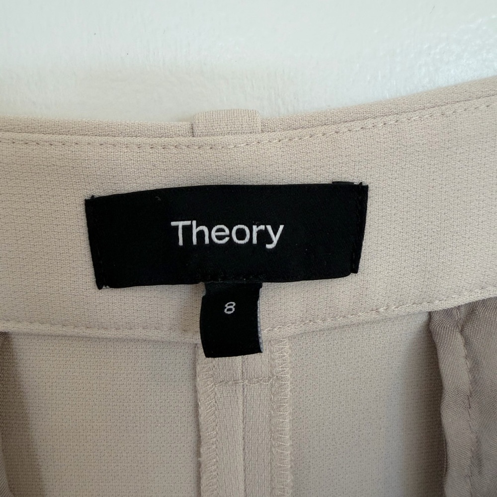 Theory Light Beige Trousers
